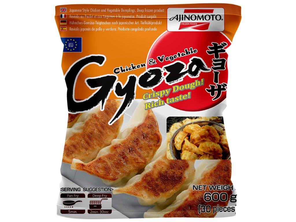 Diepvries Hünchen-Groente-deegpakketjes naar Japanse stijl "Gyoza"