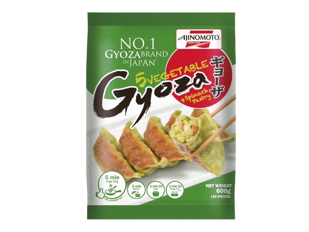Japanse deegwaren met groentenvulling "Gyoza", diepgevroren