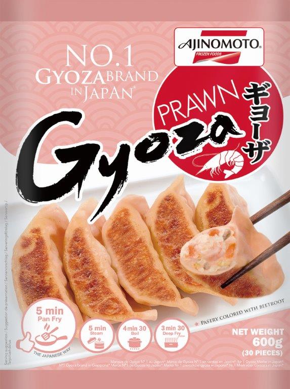 Japanse deegwaren met garnalenvulling "Gyoza", diepgevroren