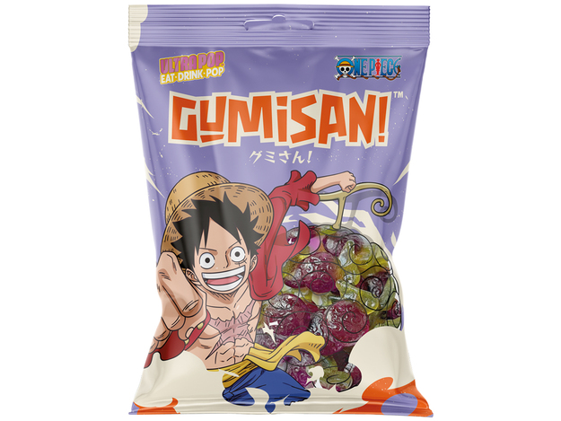Gummibonbons "GUMISAN" met druivensmaak