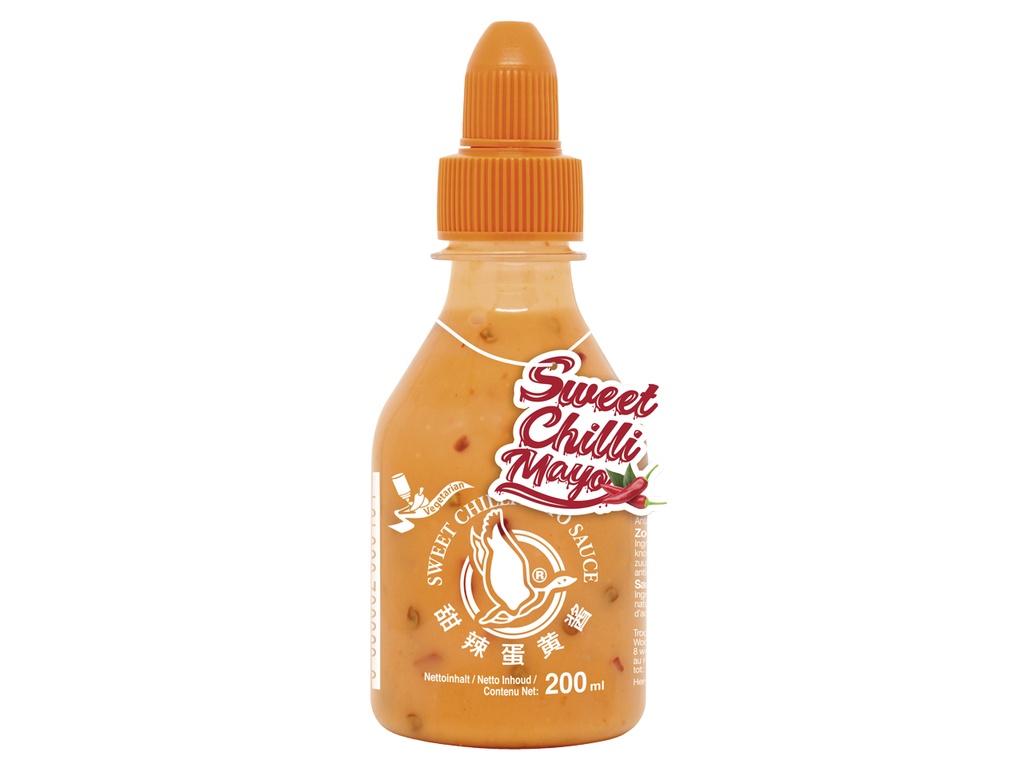 Zoete chili-mayo-saus (zoet-pittige saus).