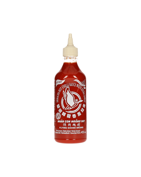 Chili-saus "Sriracha" met knoflook zonder MSG