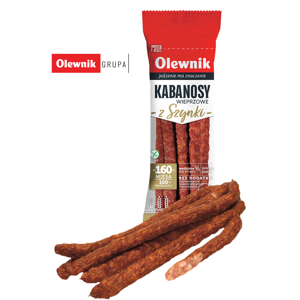 Brühworstjes, middelgrof, gerookt, gedroogd, verfijnd met rookaroma