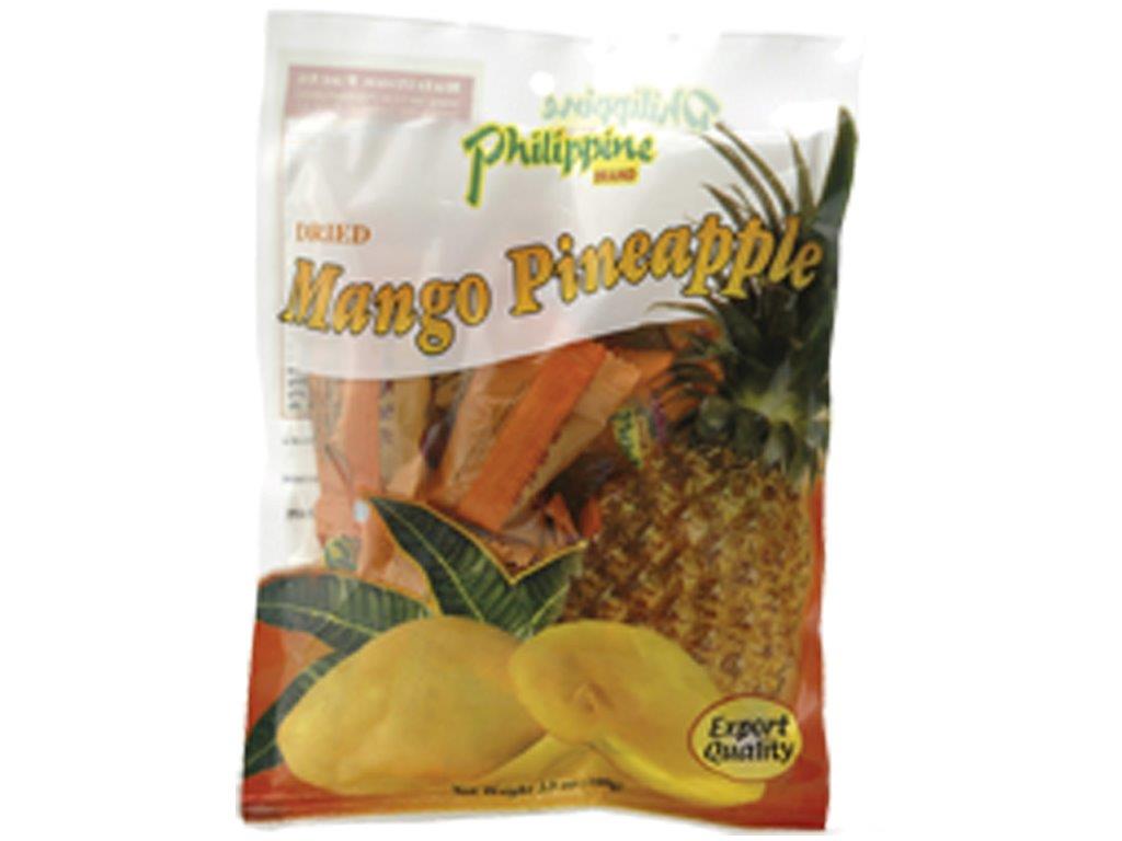 Gedroogde mango-ananasbolletjes