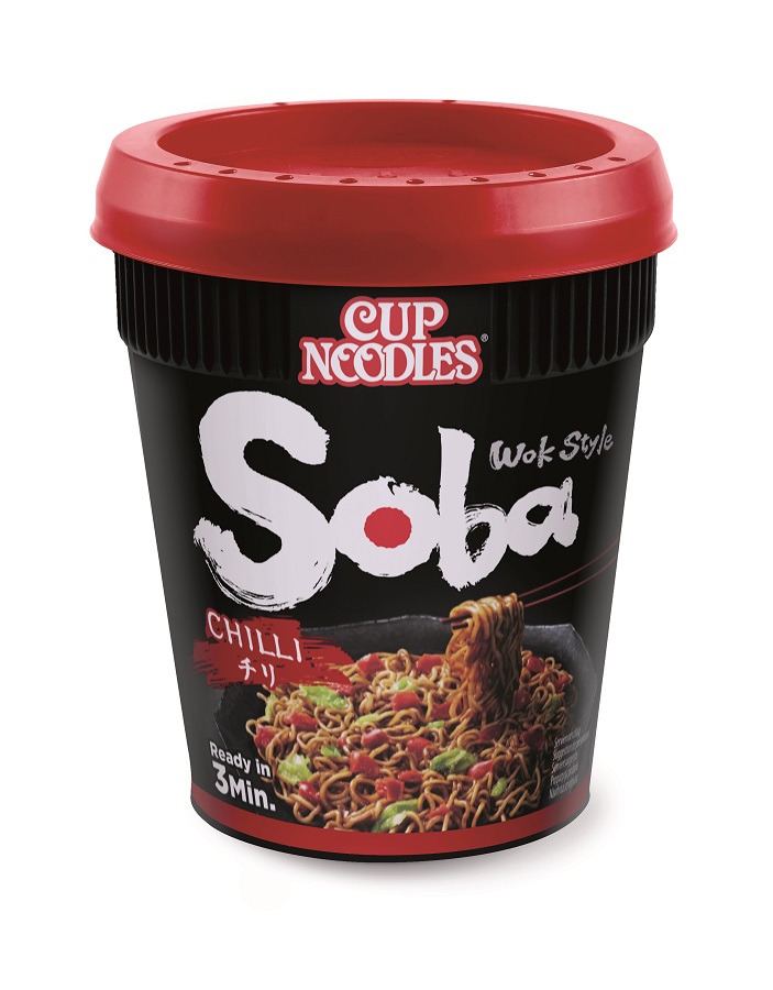 Instant tarwe-noedels "Soba" met chilisaus