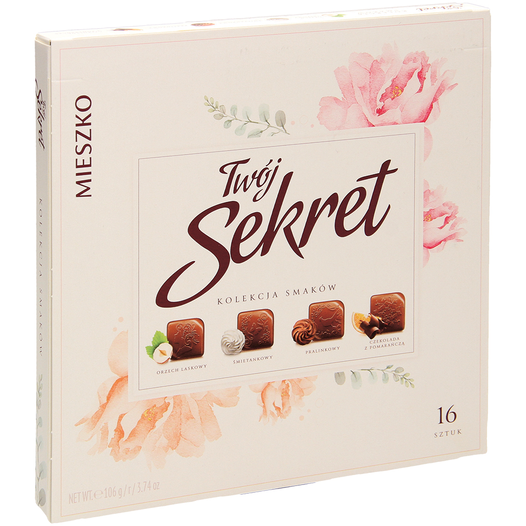 "Jouw Geheim" Confetti-mix in cacaohoudende vetglazuur.