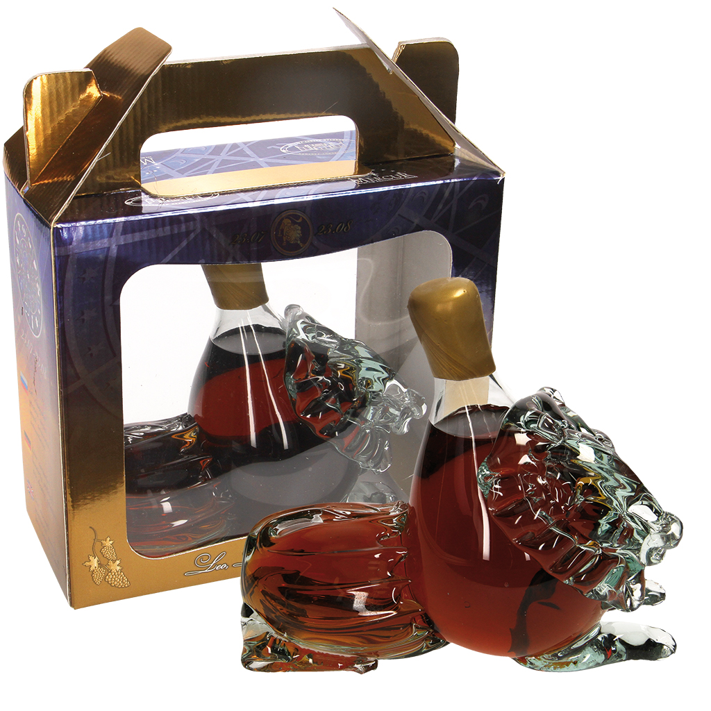 Armeense brandy "Sterrenbeeld Leeuw" 40% vol. in geschenkdoos