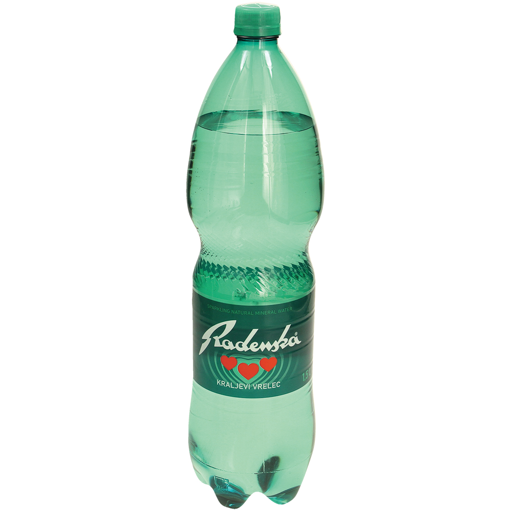 Natuurlijk mineraalwater met eigen bronkoolzuur toegevoegd