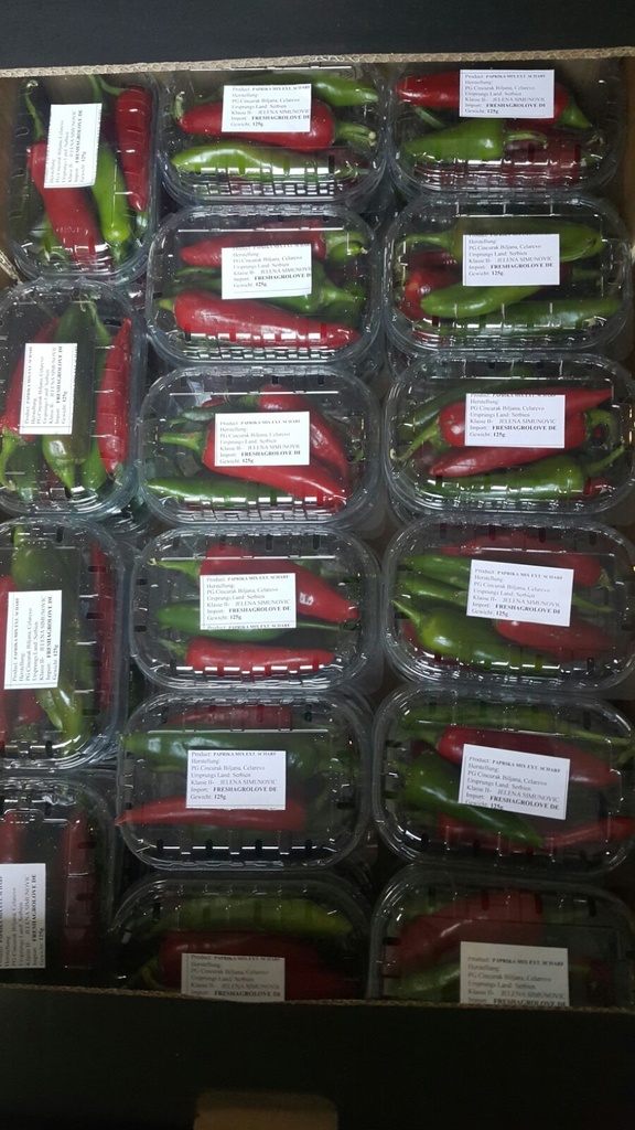 Paprika MIX, scherp