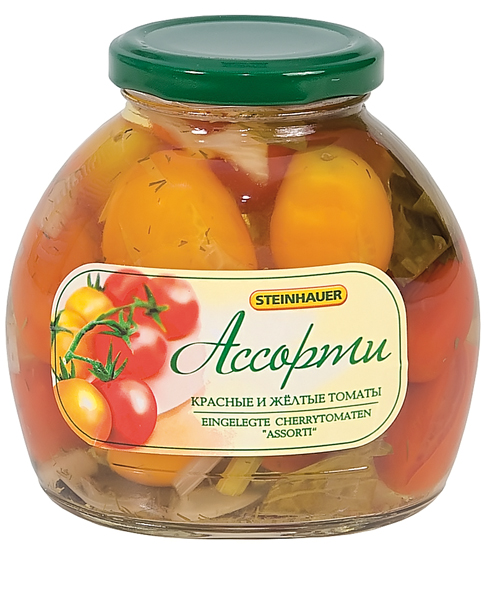 Sparpakket 3 glazen: Gepekelde cherrytomaten "Assorti"