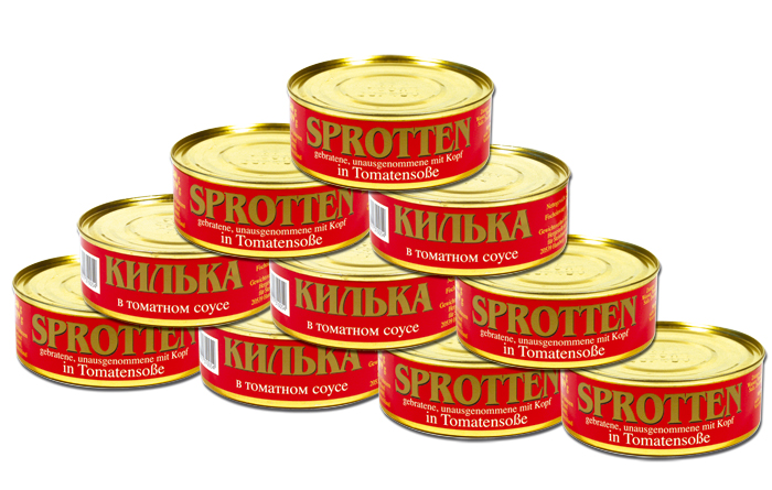 Sparpakket 4 Blikken: Sprotten in Tomatensaus 4 x 240g