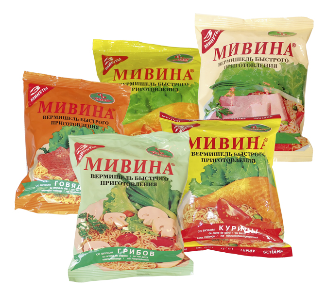 Sparpakket 6 Pack: Noodlesoep "Mivina" verschillende smaken