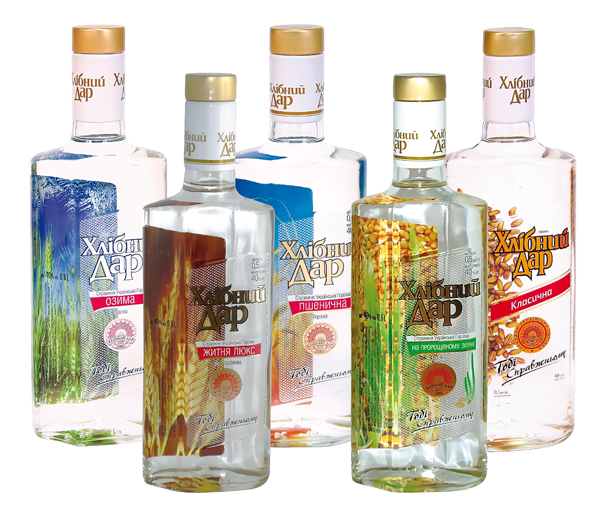 Sparpakket: Wodka "Chlebnyi Dar" 40% vol. 5 Flessen