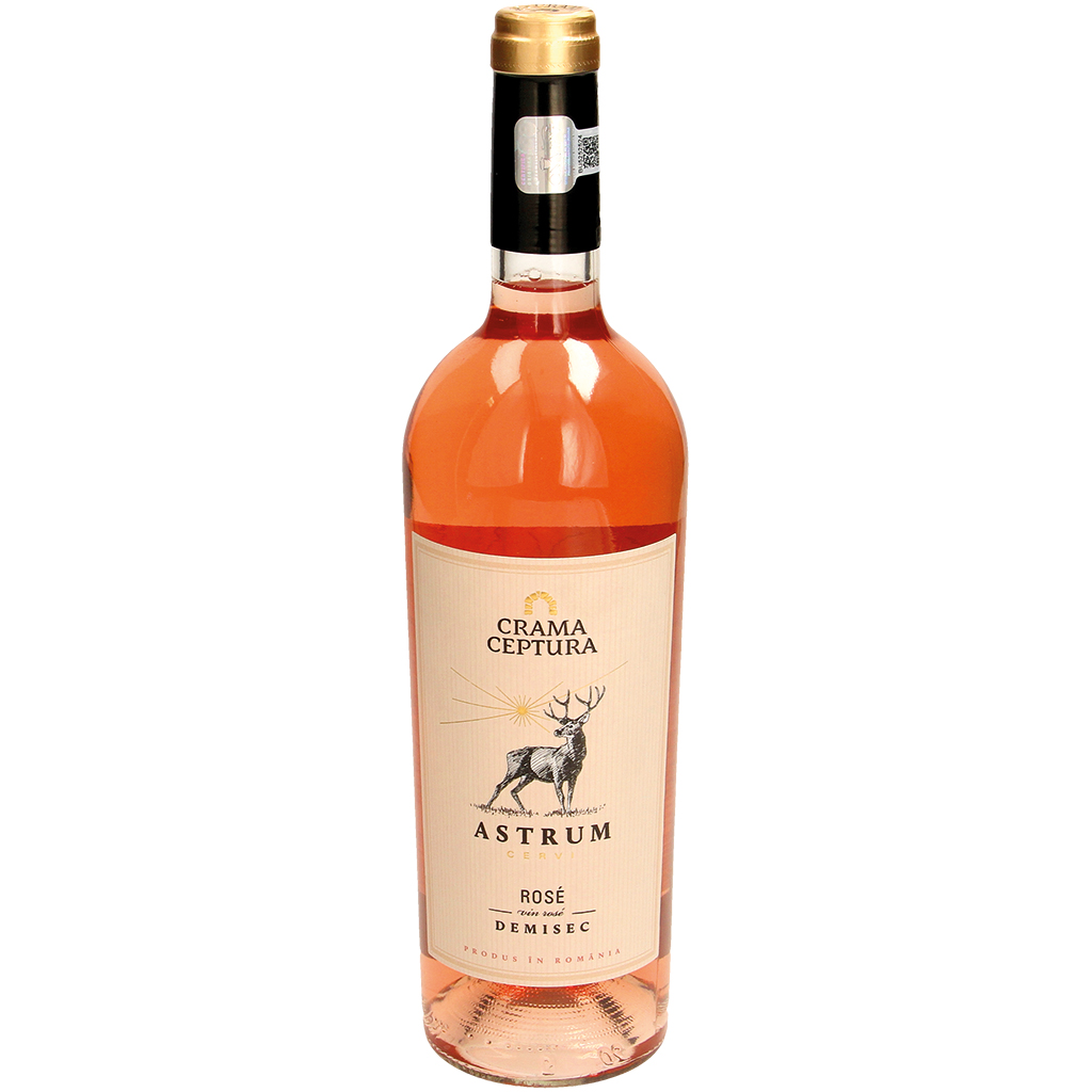 "Astrum Cervi Vin Rosé Demisec, DOC-CMD DEALU MARE" Вино из Румынии, розовое, полусухое 13% алк.
