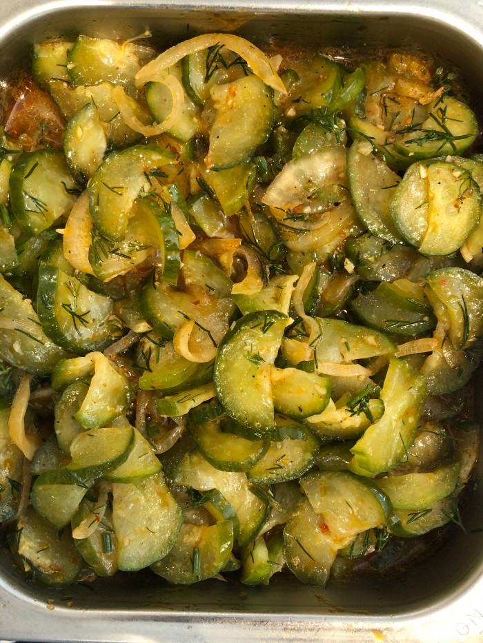Koreaanse komkommersalade