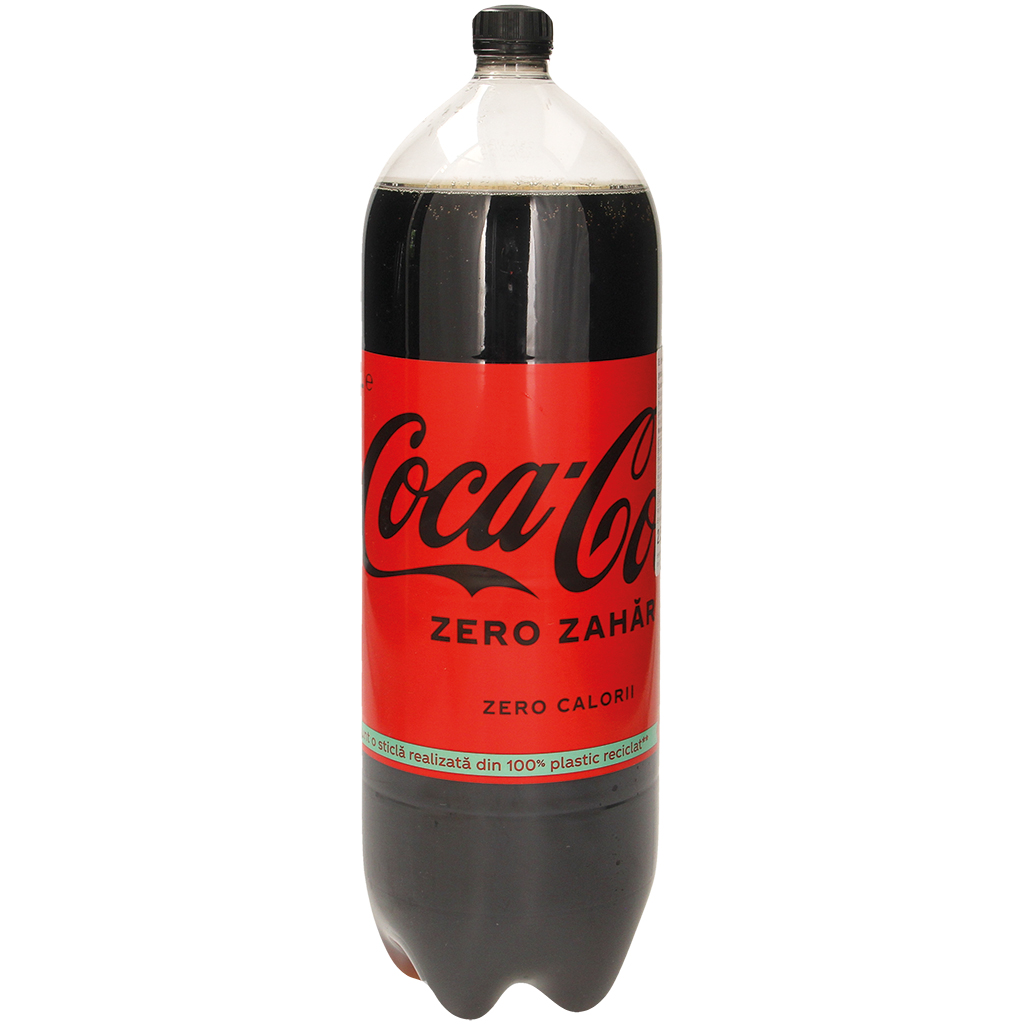 Koolzuurhoudende en cafeïnehoudende frisdrank "COCA-COLA ZERO" met zoetstoffen