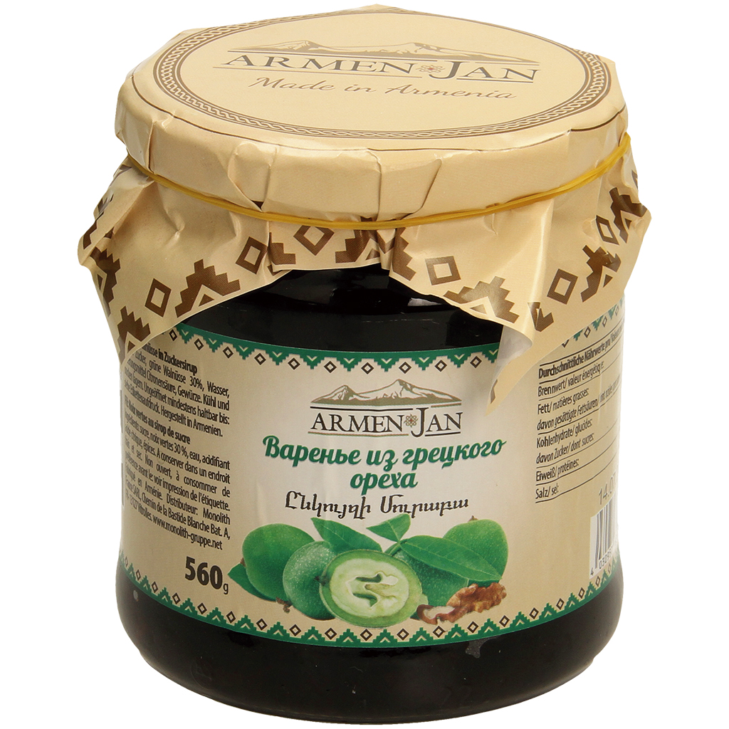 "Armenjan" Groene walnoten in suikersiroop 560 g