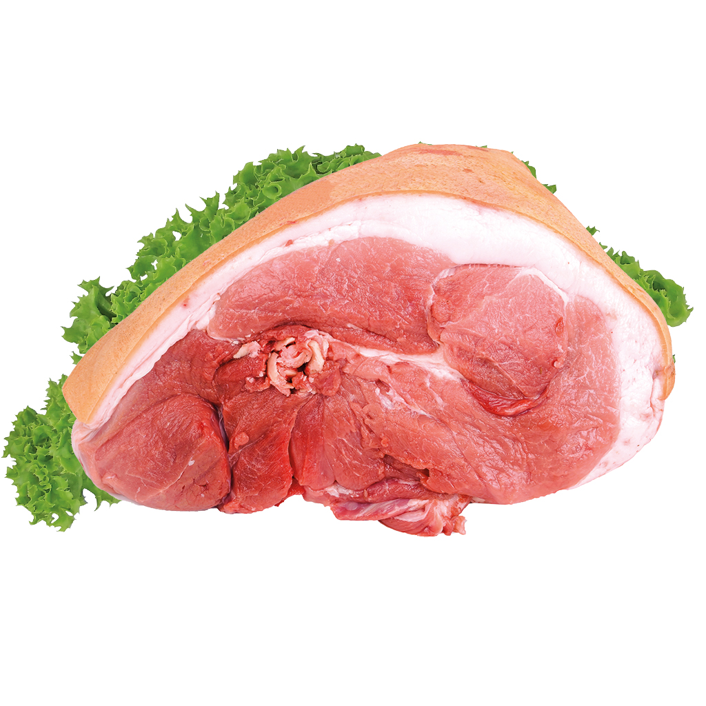 Varkensschenkel / Ham zoals gegroeid
