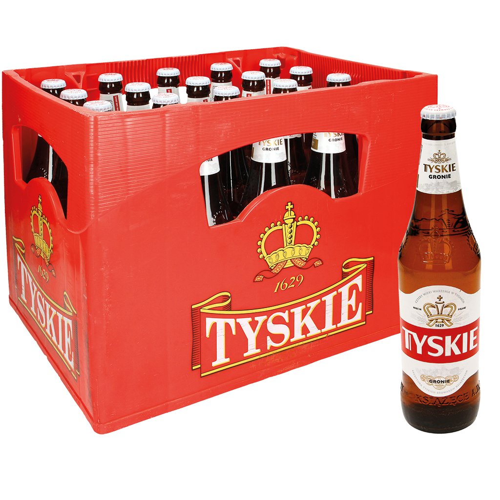 Bier "Tyskie Gronie" licht 5,2% vol. 20 x 500ml