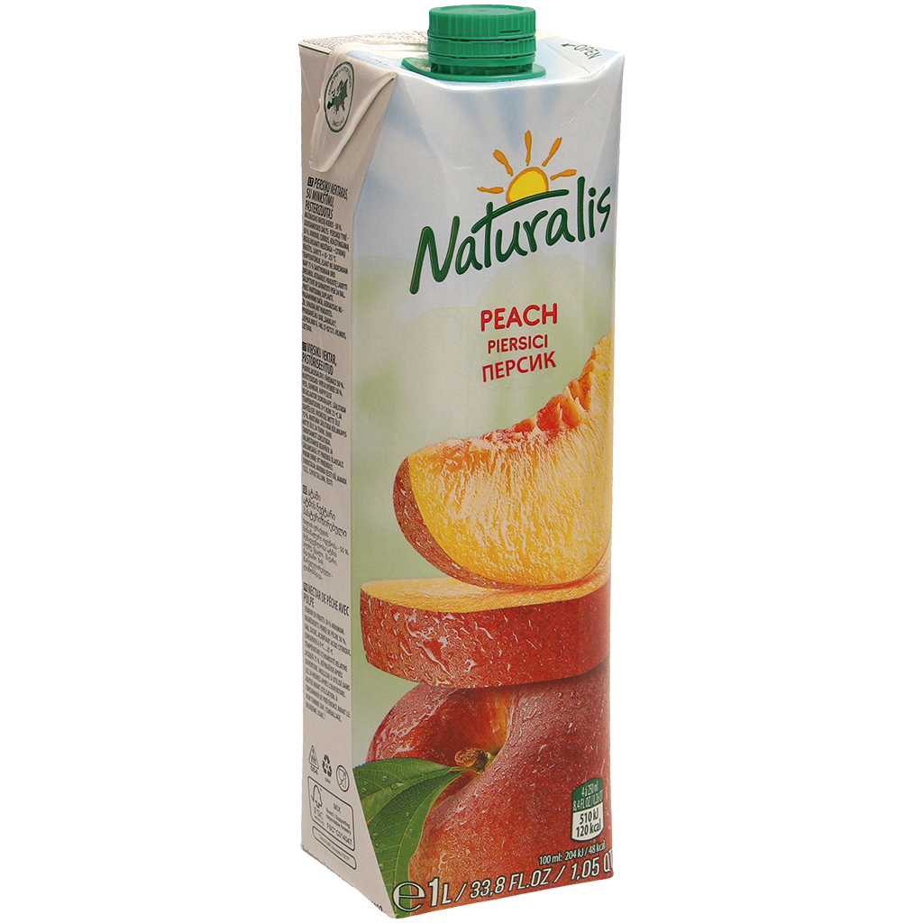Drank met perzikpuree, gesteriliseerd