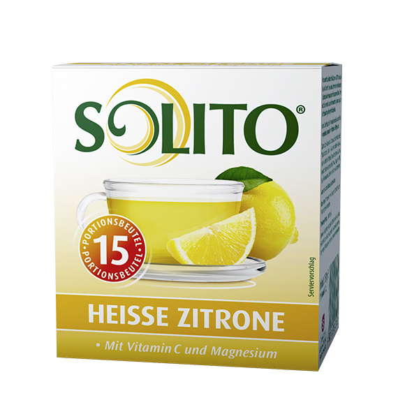 Instant-heißdrank met citroensmaak