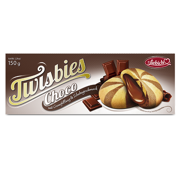 Печенье "Twisbies Choko" с кремовой начинкой и шоколадным вкусом