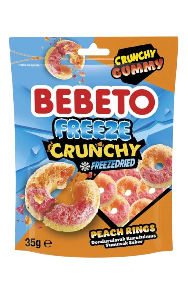 Фруктовая резинка "Freeze Crunchy Peach Rings"