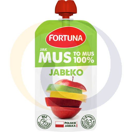 100% яблочное мусс 200г Фортуна