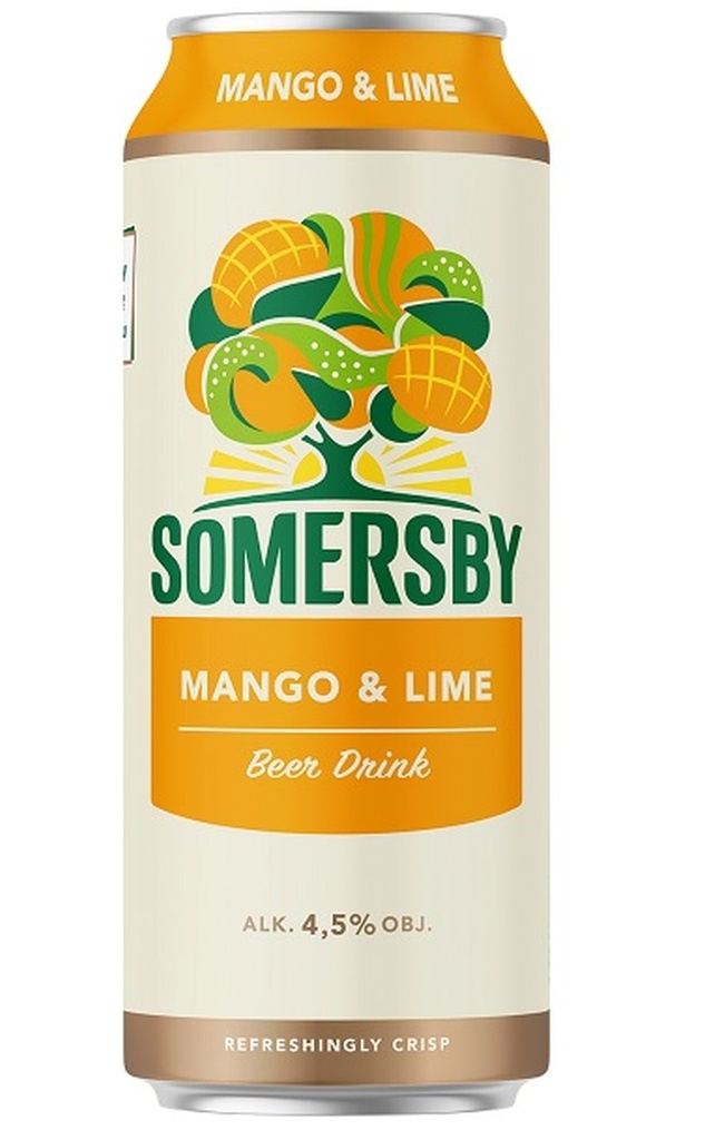 Somersby Mango-Lim 0,5l blik / Alc4,5% / Eks 12,5%