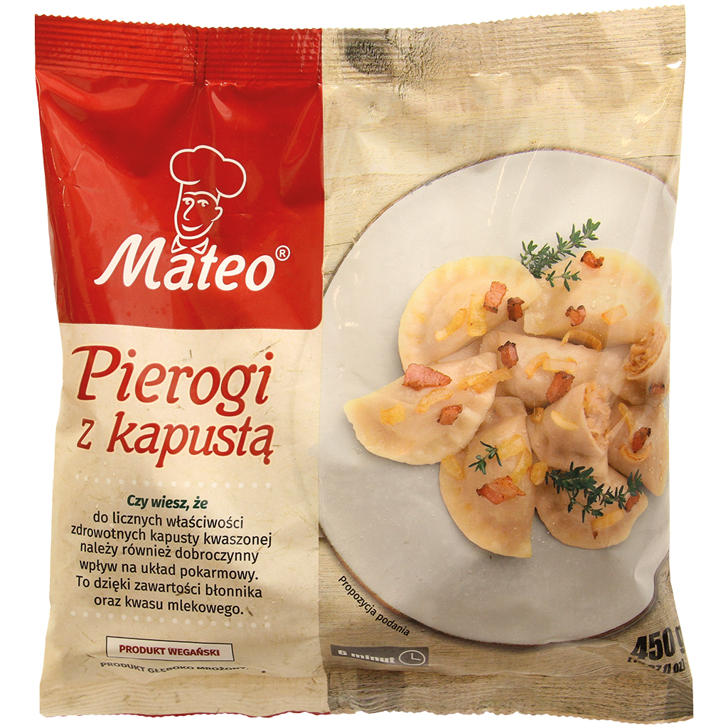 Вареники с 40% начинки из квашенной и свежей капусты, замороженные
