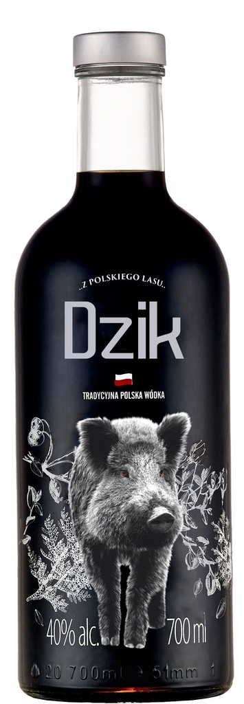 Debowa wodka Black 0,7l /Alc.40% XV Dzik