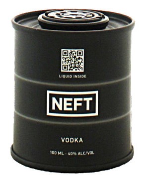 NEFT Ultra Premium Vodka barrel BLACK 100ml / Alc. 40%