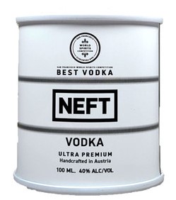 NEFT Ультра Премиум Водка бочка БЕЛАЯ 100мл / Алк. 40%