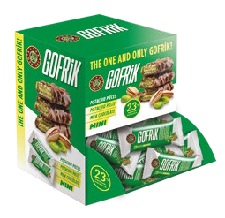 Gofrik - Wafelreep Melkchocolade met Pistachecrème en Pistachenoten