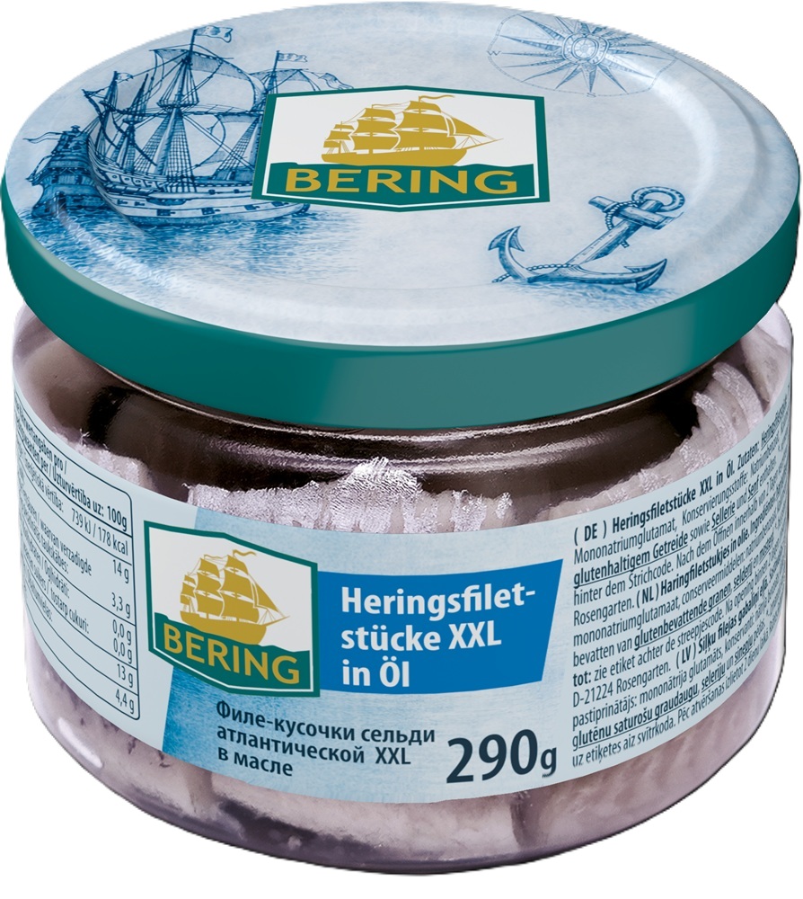 Haringfiletstukken XXL in olie