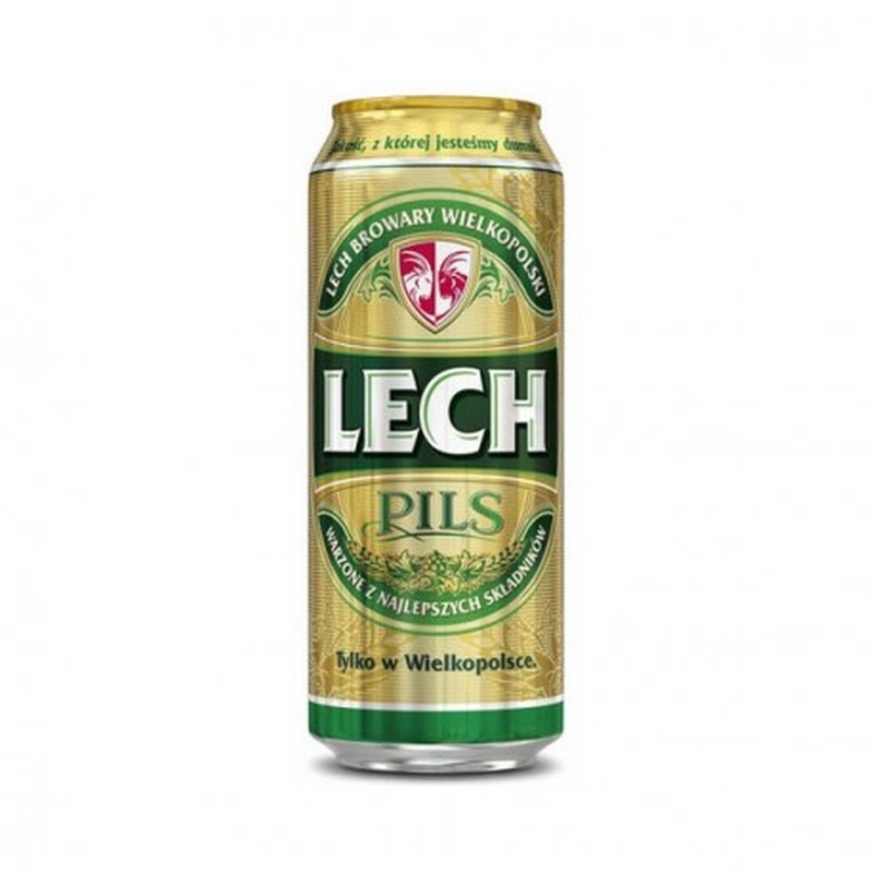 Lech Pils 0,5l blik / Alc5,5% /Eks11,7%