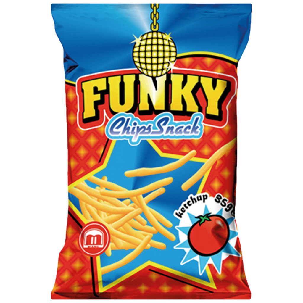 Funky Chips: снек «Спагетти» со вкусом кетчупа