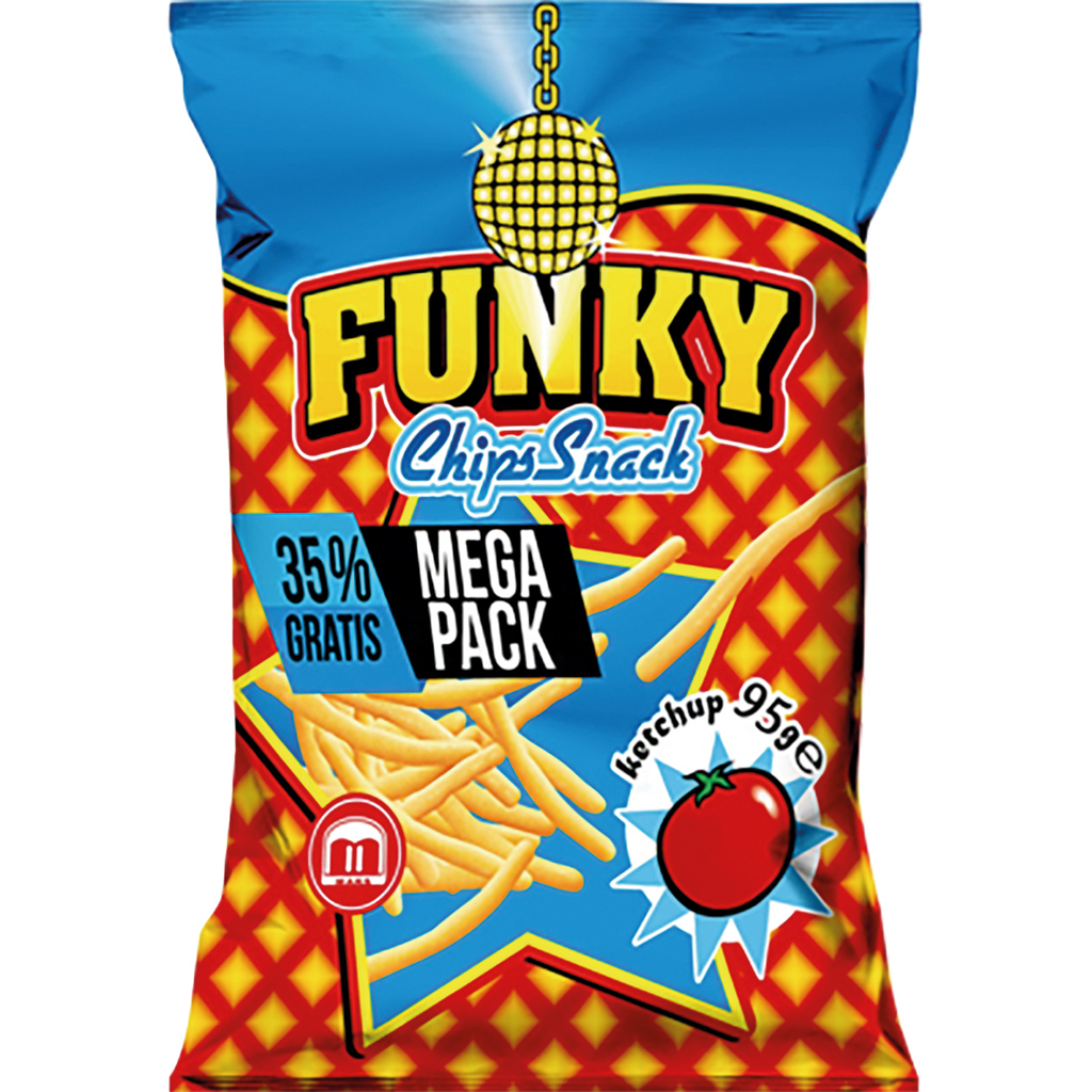 Funky Chips — снек в форме спагетти со вкусом кетчупа
