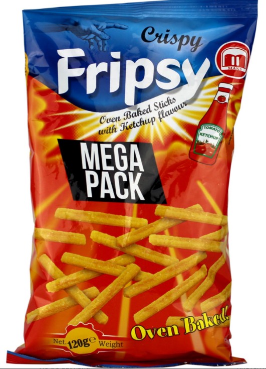Fripsy — хрустящие запеченные палочки со вкусом кетчупа