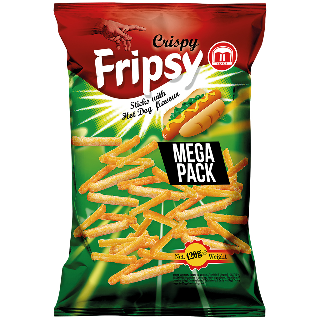 Хрустящие палочки Fripsy со вкусом хот-дога