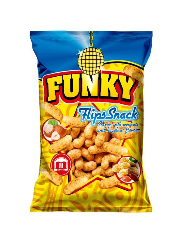 Закуска Funky Flips с арахисом и вкусом лесного ореха