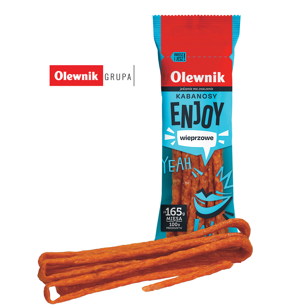 Brühworstjes met bindweefsel-eiwit, middelgrof, gerookt, gedroogd, verfijnd met rookaroma