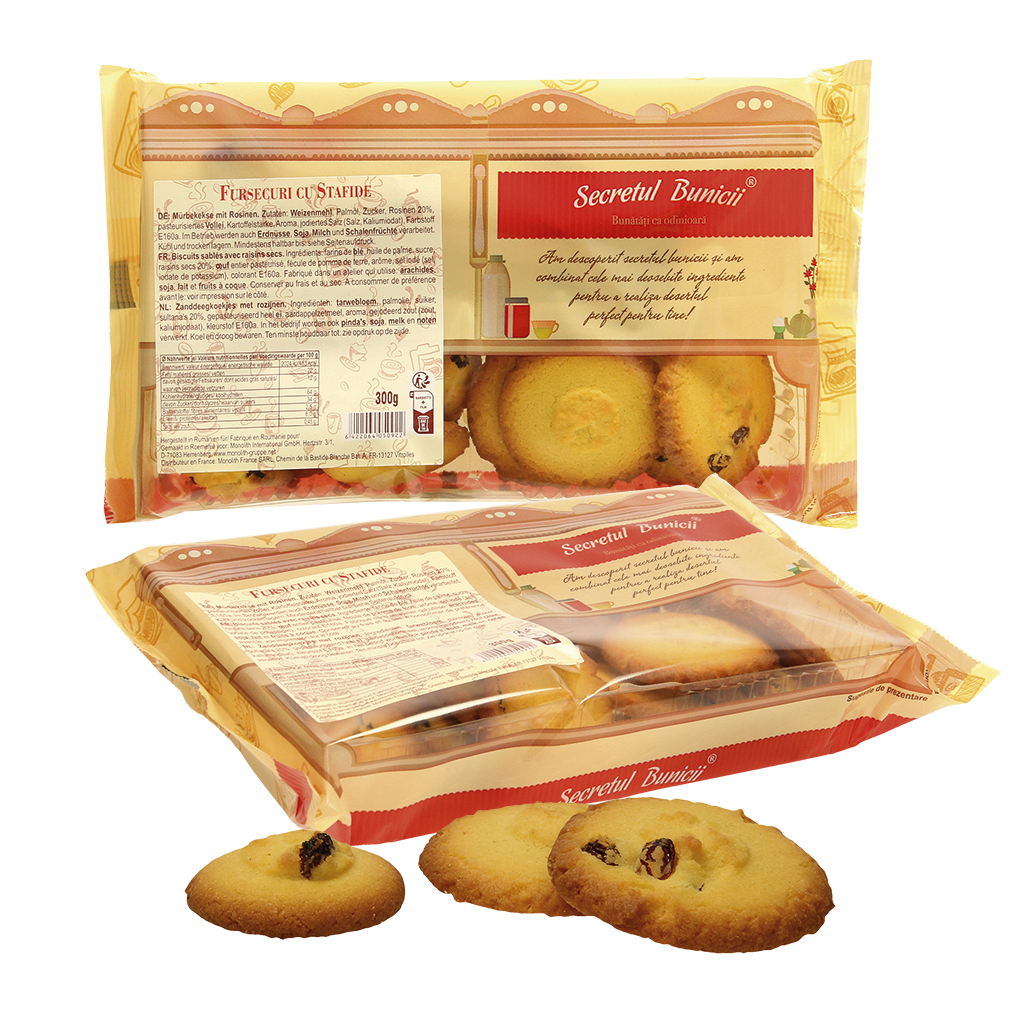 Zachte koekjes met rozijnen ""Secretul bunicii-Fursecuri cu 