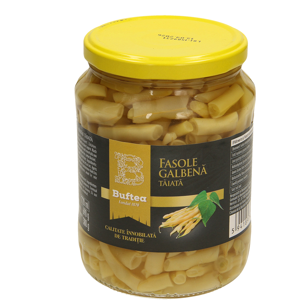 "Fasole galbena pastai taiata" Масляная фасоль, мелко порезанная.