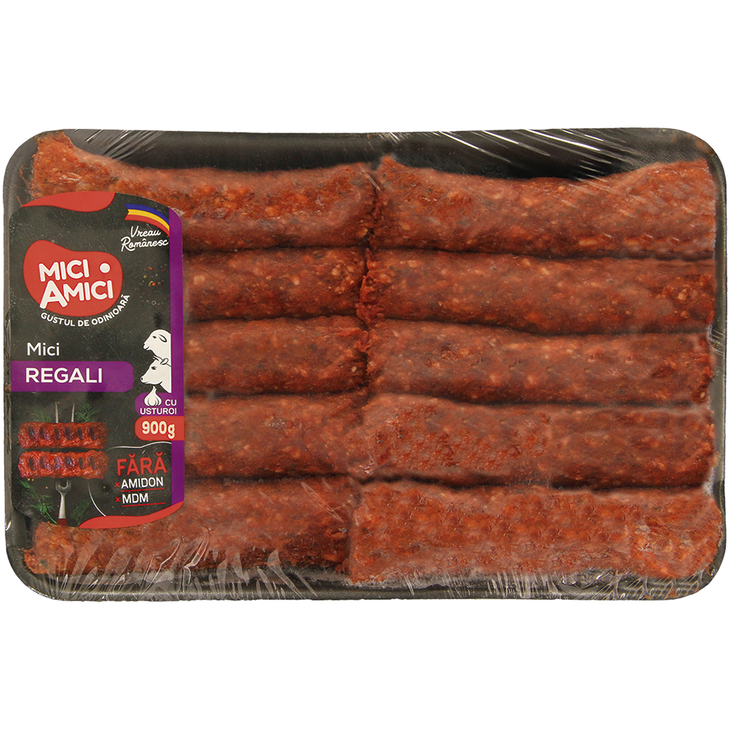 Мичи-румынские колбаски из мяса баранины и говядины, с добавлением воды и ароматом мяса, замороженные