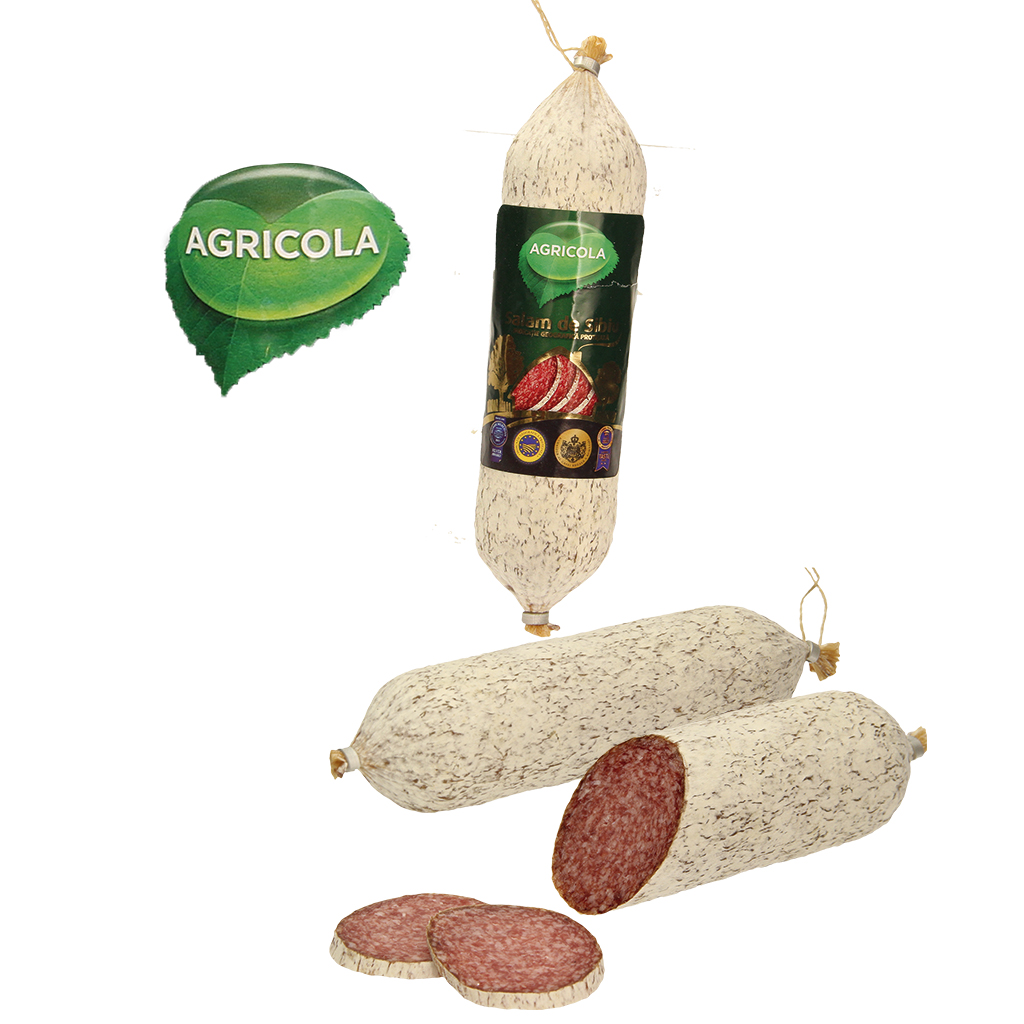 Agricola-Salam de Sibiu - Сыровяленая колбаса из свинины, среднезернистая, подкопченная