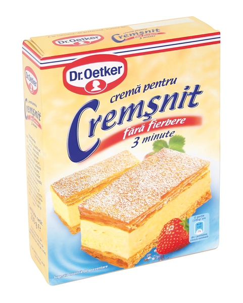 Cremepoeder met vanillesmaak voor roomsnede. Om koud aan te roeren.
