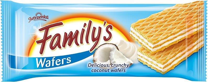 Wafels met roomvulling met kokossmaak