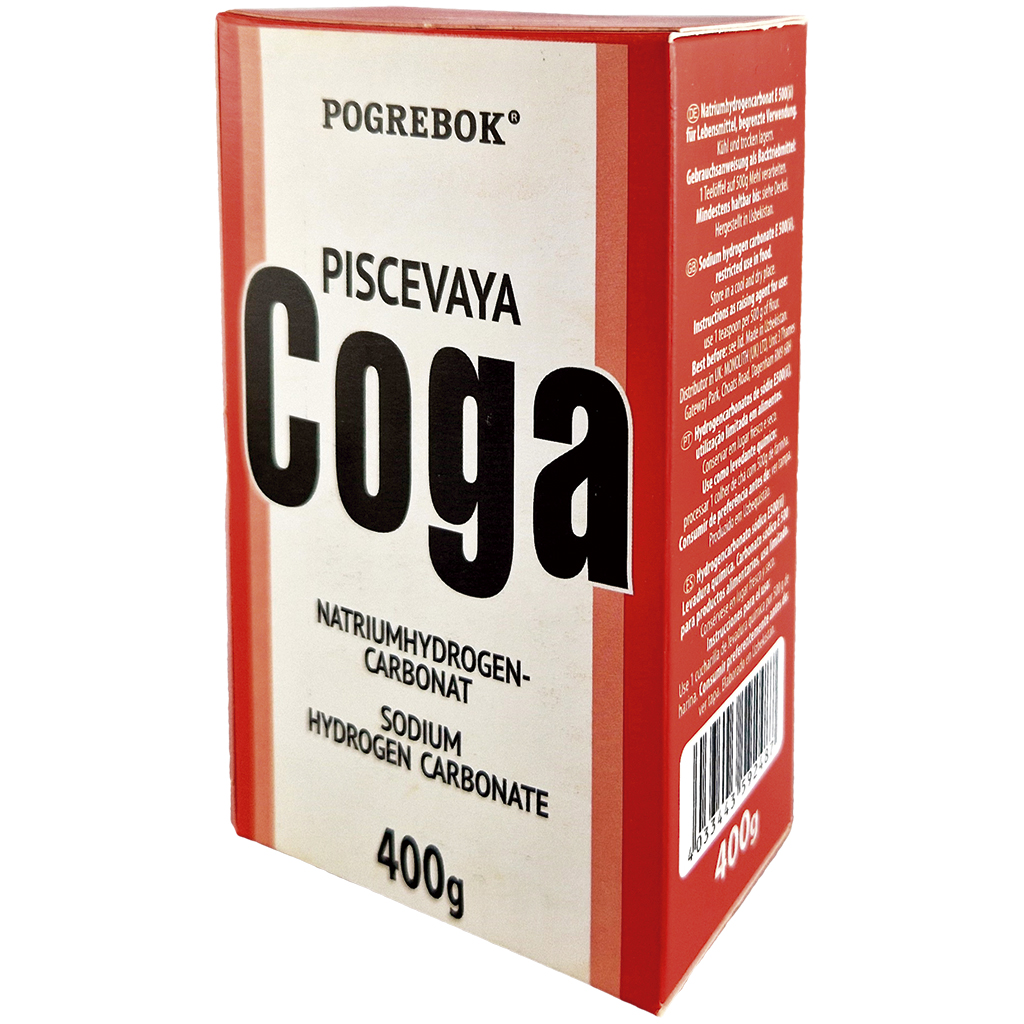 Pogrebok natriumwaterstofcarbonaat E 500(ii).