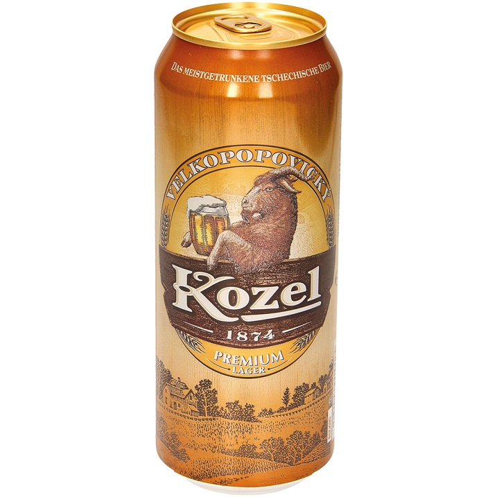 Kozel lezak 0,5l blik (retourneerbaar) / Alc4,6% Eks11,3%